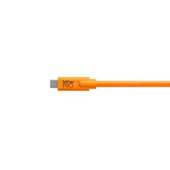 Cables - TETHERPRO USB-C TO 3.0 MICRO-B RIGHT ANGLE 4.6 M ORANGE CUC33R15-ORG - buy today in store and with delivery