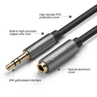 Vairs neražo - UGREEN AV118 3.5mm M-to-F Audio Cable 1.5m