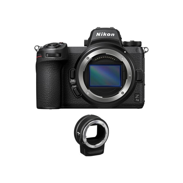 Беззеркальные камеры - Nikon Z7 II Mirrorless Digital Camera Z7 Body with FTZ II Adapter Kit - купить сегодня в магазине и с дос