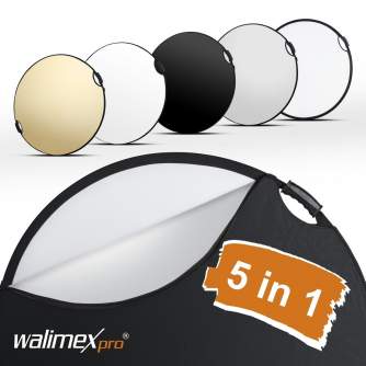 Складные отражатели - Walimex pro 5in1 reflector wavy comfort Ø80cm - купить сегодня в магазине и с доставкой