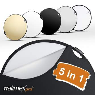 Складные отражатели - Walimex pro 5in1 reflector wavy comfort Ø80cm - быстрый заказ от производителя Лучший выбор профессионалов