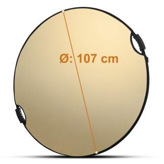 Foldable Reflectors - Walimex pro 5in1 reflector wavy comfort Ø107cm - quick order from manufacturer