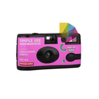 Filmu kameras - Lomography Camera Lomochrome Purple + Lomochrome Purple film 400/135/27 - ātri pasūtīt no ražotāja