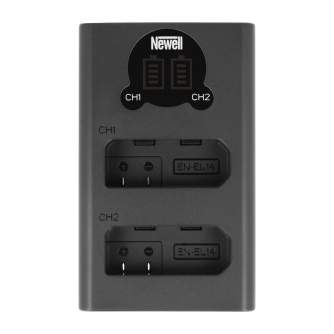 Chargers for Camera Batteries - Newell DL-USB-C dual channel charger for EN-EL14 - quick order from manufacturer