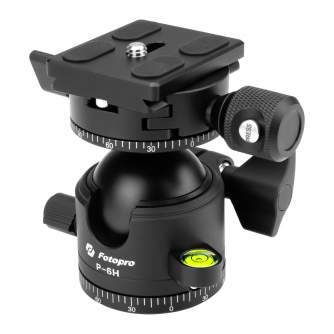 Tripod Heads - Fotopro P-6H ball head - black - quick order from manufacturer