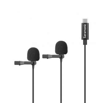 Microphones - SARAMONIC LAVMICRO U3C LAVALIER MIC FOR USB TYPE-C DEVICES (6M) DUAL /2-PERSON LAVMICRO U3C - quick order from manufacturer