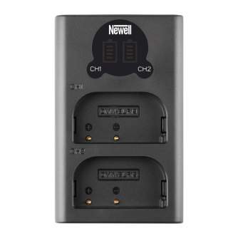 Kameras bateriju lādētāji - Newell DL-USB-C dual channel charger for DMW-BLF19 - perc šodien veikalā un ar piegādi