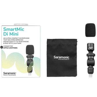 Mikrofoni - Saramonic SmartMic Mini Di iOS Lightning iPhone mikrofons - perc šodien veikalā un ar piegādi
