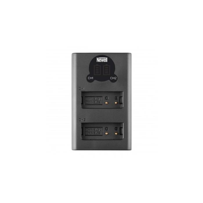 Chargers for Camera Batteries - Newell DL USB C dual channel charger for DMW BLG10 - quick order from manufacturer