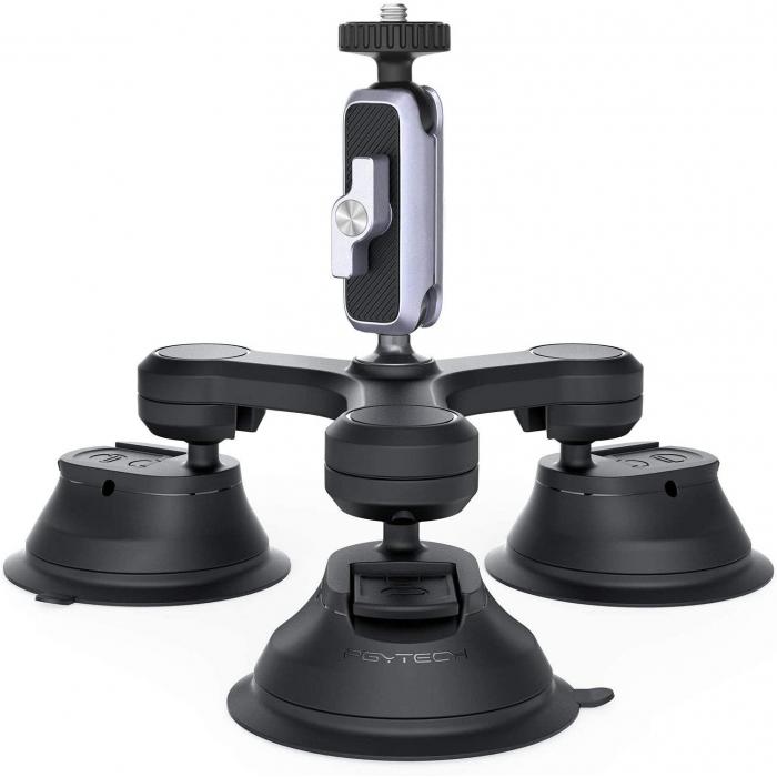 Accessories for Action Cameras - PGYTECH Three-Arm Suction Mount - quick order from manufacturer