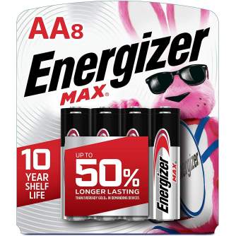 Baterijas, akumulatori un lādētāji - Energizer Max AA 8 pack - perc šodien veikalā un ar piegādi