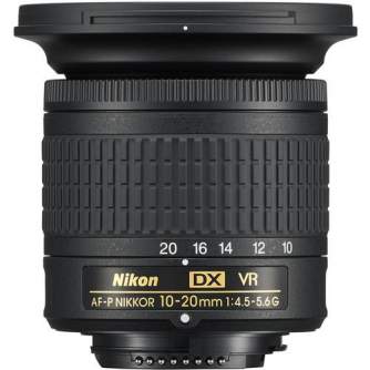 Objektīvi - Nikon AF-P DX 10-20mm f/4.5-5.6G VR - perc šodien veikalā un ar piegādi