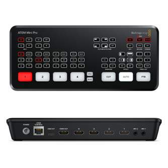Videokameru aksesuāri - Blackmagic ATEM Mini Pro Switcher 4xHDMI tiešraides pults noma