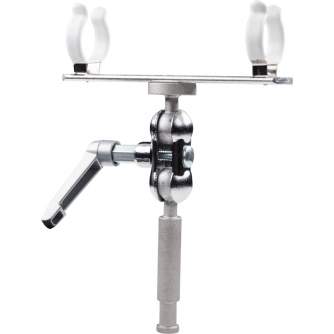 Holders Clamps - NANLITE T12 HOLDER FOR 1 TUBE WITH BALL HEAD YOKE WITH SWIVEL PIN HD-T12-1-BHP - buy today in store and with delivery