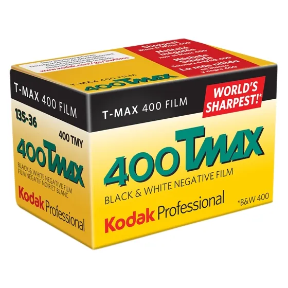 KODAK T-MAX 400ISO 35mm 36 kadri melnbalta foto filmiņa