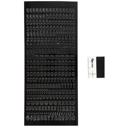 FOCUS STICKERS BLACK LETTERS SMALL COMMONER 170290