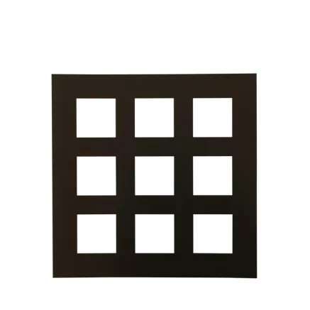 FOCUS PASSEPARTOUT 50X50 COLLAGE 9 PIC BLACK W BLACK CORE 113909