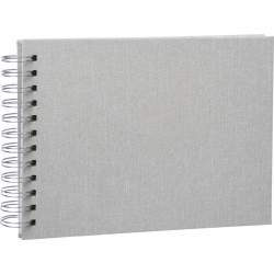 Photo Albums - FOCUS BASE LINE CANVAS WIRE O 23X17 BEIGE W WHITE SHEETS 113941 - quick order from manufacturer