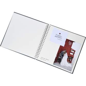 Photo Albums - FOCUS BASE LINE CANVAS WIRE O 30X30 BEIGE W WHITE SHEETS 113942 - quick order from manufacturer