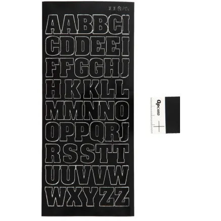 FOCUS STICKERS BLACK LETTERS LARGE UPPERCASE 170288