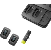Беспроводные петличные микрофоны - Saramonic Blink500 Pro B4 Комплект для беспроводной передачи звука (RXDI+TX+TX) - быстрый заказ от производителяБеспроводные петличные микрофоны - Saramonic Blink500 Pro B4 Комплект для беспроводной передачи звука (RXDI+TX+TX) - быстрый заказ от производителя