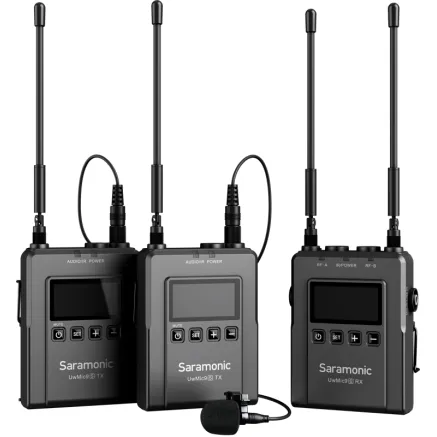 Saramonic Lavalier Microphone Set UwMic9S TX9S + TX9S + RX9S UHF Wireless