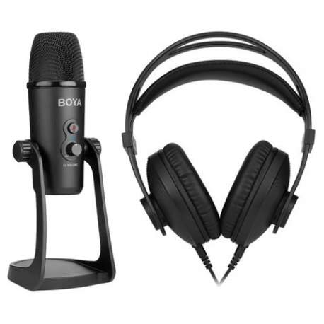 Boya Headphone BY-HP2 + Studio Microphone BY-PM700 - Микрофоны