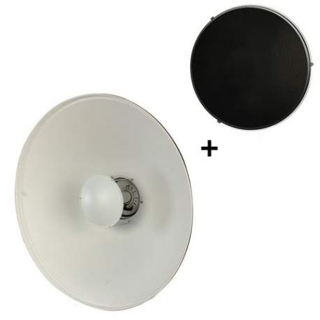 Насадки для света - StudioKing Beauty Dish White SK-BD550W 55 cm for Falcon Eyes - быстрый заказ от производителя