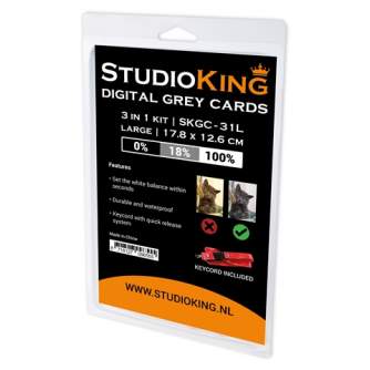 Карты баланса белого - StudioKing Digital Grey Card SKGC-31L - купить сегодня в магазине и с доставкой