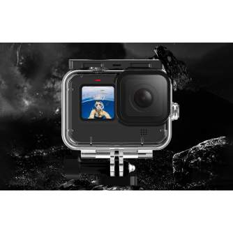 Sporta kameru aksesuāri - Telesin GP-WTP-901 45m ūdensnecaurlaidīgs futrālis GoPro Hero12 9 / 10 / 11 - perc šodien veikalā un ar piegādi
