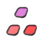 Аксессуары для экшн-камер - Telesin 3-pack (red/purple/magenta) lens filter for GoPro HERO11 hero9 HERO10 - быстрый заказ от про