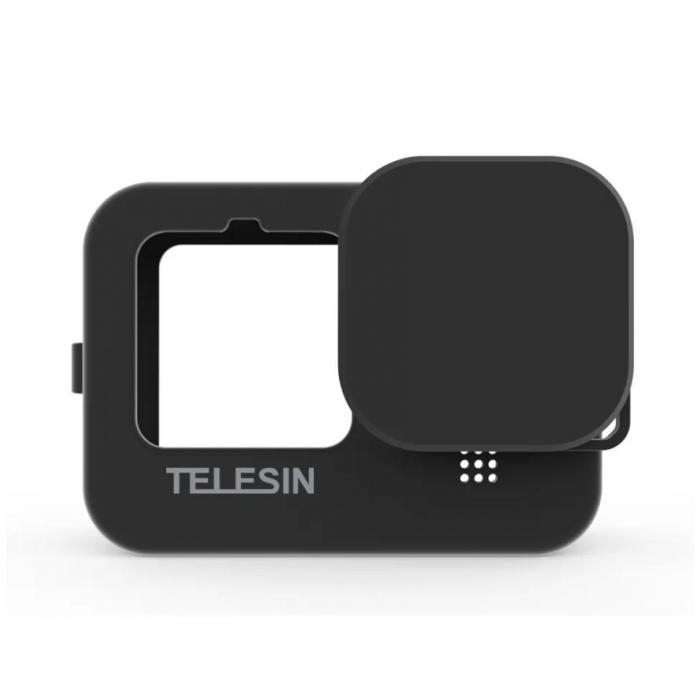 Аксессуары для экшн-камер - Telesin Black Silicone case for GoPro HERO11 Hero 9 HERO10 - купить сегодня в магазине и с доставкой