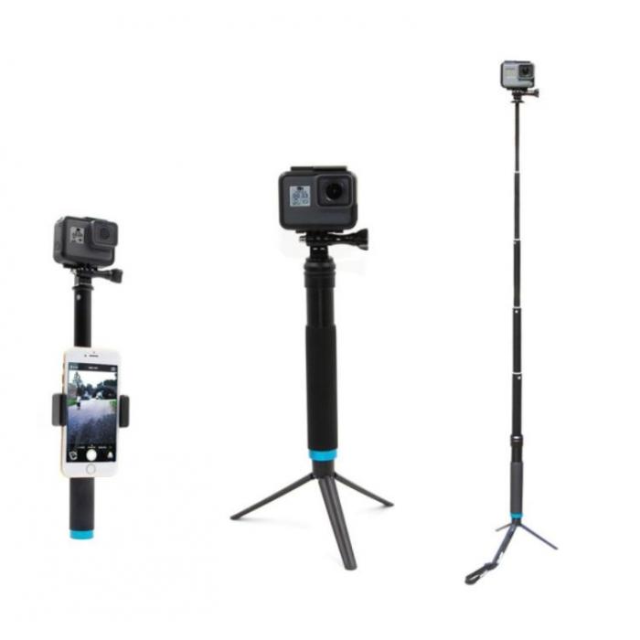 Sporta kameru aksesuāri - Telesin Selfie alumīnija nūja sporta kamerām (GP-MNP-090-D) - perc šodien veikalā un ar piegādi