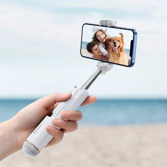 Штативы для телефона - Baseus Ultra Mini Bluetooth Folding Selfie Stick White - купить сегодня в магазине и с доставкой