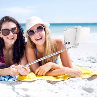 Штативы для телефона - Baseus Ultra Mini Bluetooth Folding Selfie Stick White - купить сегодня в магазине и с доставкой