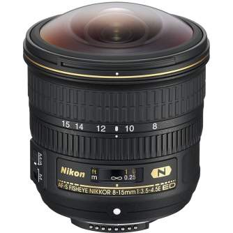 Objektīvi - Nikon AF-S Fisheye NIKKOR 8-15mm f/3.5-4.5E ED - ātri pasūtīt no ražotāja