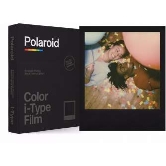 Instantkameru filmiņas - POLAROID COLOR FILM I-TYPE BLACK FRAME EDITION - perc šodien veikalā un ar piegādi