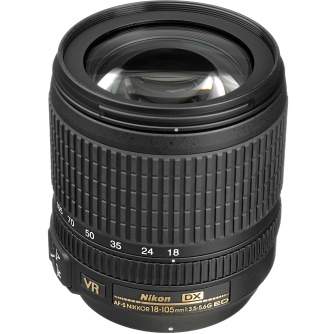 Objektīvi - Nikon 18-105/3.5-5.6G ED AF-S DX VR lens - perc šodien veikalā un ar piegādi