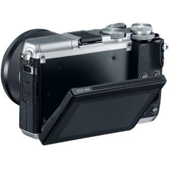 Bezspoguļa kameras - Canon EOS M6 15-45mm IS STM Silver - ātri pasūtīt no ražotāja
