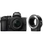 Mirrorless Cameras - Nikon Z50 + NIKKOR Z DX 16-50mm f/3.5-6.3 VR + FTZ Adapter - quick order from manufacturer