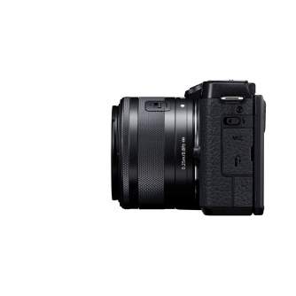 Mirrorless Cameras - Canon EOS M6 Mark II + EF-M 15-45mm + EVF-DC2 (Black) - buy today in store and with delivery