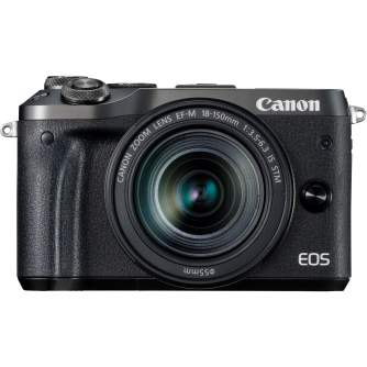 Bezspoguļa kameras - Canon EOS M6 EF-M 18-150mm IS STM (Black) - ātri pasūtīt no ražotāja