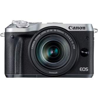 Bezspoguļa kameras - Canon EOS M6 EF-M 18-150mm IS STM (Silver) - ātri pasūtīt no ražotāja