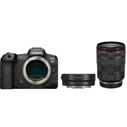 Canon EOS R5 RF 24-105mm f4L IS USM Mount Adapter EF EOS R