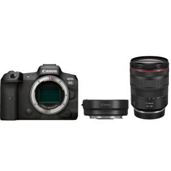 Mirrorless Cameras - Canon EOS R5 RF 24-105mm f4L IS USM Mount Adapter EF EOS R - quick order from manufacturer
