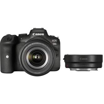 Bezspoguļa kameras - Canon EOS R6 + RF 24-105mm F4-7.1 IS STM + Mount Adapter EF-EOS R - ātri pasūtīt no ražotāja