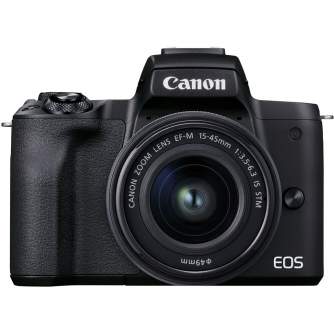 Mirrorless Cameras - Canon EOS M50 Mark II 15-45 IS STM + 55-200 IS STM (Black) - buy today in store and with delivery