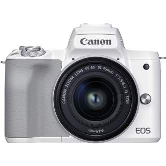 Mirrorless Cameras - Canon EOS M50 Mark II 15-45 IS STM (White) - quick order from manufacturer