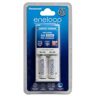 Batteries and chargers - Panasonic Batteries Panasonic eneloop battery charger BQ-CC50 + 2x1900 K-KJ50MCC20E - quick order from manufacturer