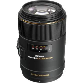 Sigma 105mm f/2.8 EX DG OS HSM Macro objektīvs priekš Nikon noma